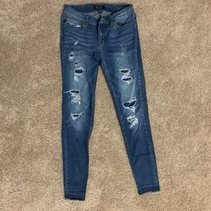 Boutique distressed jeans